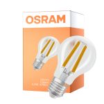 Osram Classic LED E27 Päron Filament Klar 2.2W 470lm - 840 Kallvit | Dimbar - Ersättare 40W