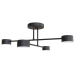 Emibig Taklampa Halo Stål Svart | Passande för 4x GX53 - Max 8W