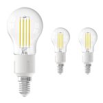 Flerpack 3x Calex Smart Tuya Wifi E14 boll 4.5W 450lm - 818-830 Justerbar Vit | Dimbar - Ersättare 40W 