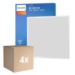 Flerpack 4x Philips LED Panel CoreLine RC132V 26W 3600lm - 840 Kallvit | 60x60cm - UGR <22