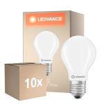 Flerpack 10x Ledvance Classic LED E27 Päron Matt 5.9W 806lm - 827 Extra Varm Vit | Ersättare 60W