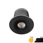 EcoDim Infälld Spot Mini Svart 2.5W 155lm 30D - 827 Extra Varm Vit | 35mm - Utskärning   28mm - IP67 - Dimbar