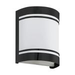 Eglo Vägglampa Cerno Stål Svart | IP44 - Passande för 1x E27