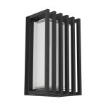 Eglo Vägglampa Genovese Aluminium Svart 10W 1050lm - 865 Dagsljus | IP65 - Rörelsesensor