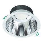 Philips LED Downlight Coreline DN142B Aluminium Vit 11W 1200lm 60D - 830 Varm Vit | Utskärning   155mm - IP20 - UGR<19