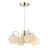Nordlux Franca Pendellampa 4-Spot Metall och Glas Mässing | Passande för 4x E14