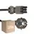 Flerpack 25x Noxion GST-Kompatibel Strömkabel - Kvinnlig + Schuko Europlug - Svart 5m - 3 pole 0.75mm2