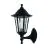 Eglo Vägglampa Duanera Svart | IP44 - Passande för 1x E27