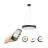 Eglo Pendellampa Marghera-Z Stål Svart 27.5W 3150lm - 827-865 Justerbar Vit + RGB | IP20 - Zigbee Dimbar