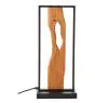 Brilliant Bordslampa Chaumont Aluminium Metall Trä Svart 8W 940lm - 830 Varm Vit