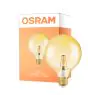 Osram Vintage 1906 LED E27 Globe Filament Guld 125mm 6.5W 650lm - 824 Extra Varm Vit | Dimbar - Ersättare 50W
