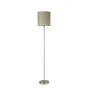 Eglo Golvlampa Pasteri Stål Satin Nickel Taupe | IP20 - Passande för 1x E27 