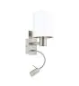 Eglo Vägglampa Pasteri Stål Satin Nickel 40 | IP20 - Inkl. Spot och Exkl. 1x E27