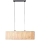 Brilliant Wimea Pendellampa Metall Svart Beige | Passande för 2x E27