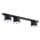 Emibig Taklampa Nano Stål Svart | Passande för 3x GU10 (AR111) - Max 12W