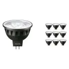 Flerpack 10x Philips Master LED Spot GU5.3 MR16 6.7W 430lm 10D - 930 Varm Vit | Bästa färgåtergivning - Dimbar - Ersättare 35W