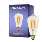 Noxion LED E27 Edison Filament Ambar 7W 630lm - 822 Extra Varm Vit | Dimbar - Ersättare 50W