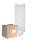 Flerpack 10x Ledvance Dulux-T LED 10W - 830 Varm Vit | 4-Stift - Ersättare 26W