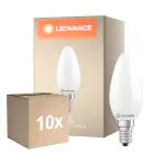 Flerpack 10x Ledvance Classic LED E14 Kronljus Matt 5.9W 806lm - 827 Extra Varm Vit | Dimbar - Ersättare 60W