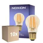 Flerpack 10x Noxion Lucent Lustre LED E27 Filament Ambar 4.5W 400lm - 822 Extra Varm Vit | Dimbar - Ersättare 35W